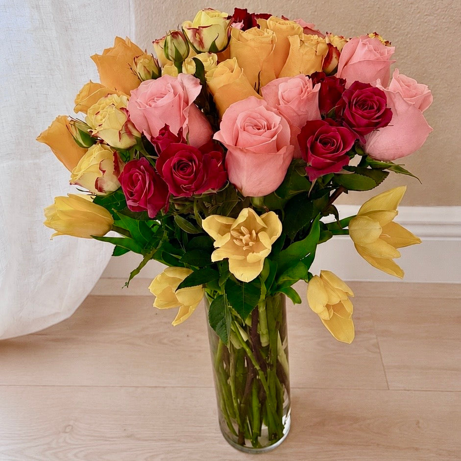 Golden Sunrise Garden Bouquet
