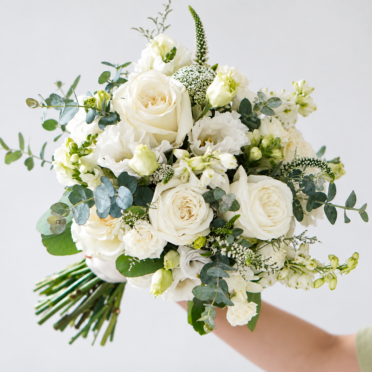Elegant White Bridal Bouquet
