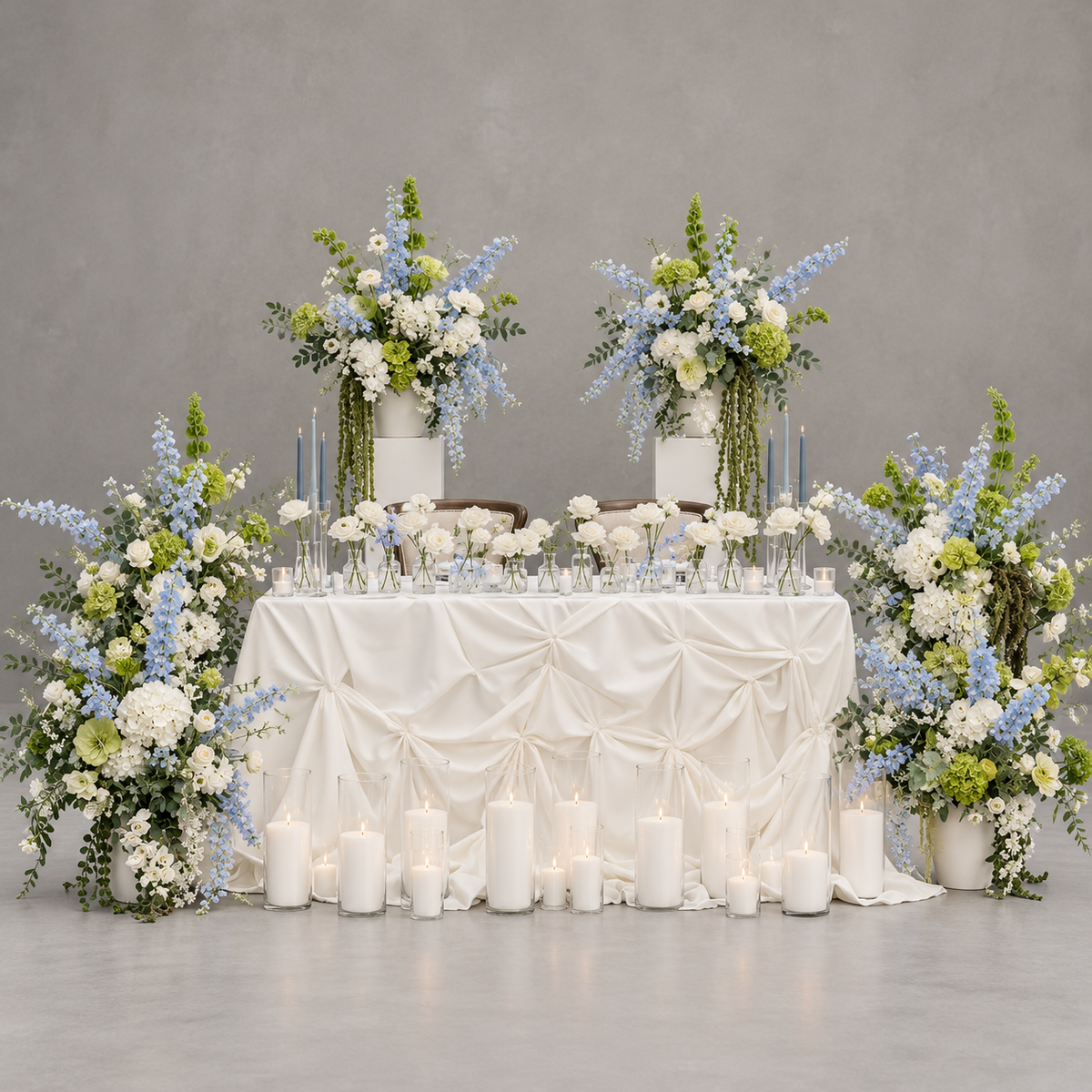 Luxury Sweetheart Table Floral Installation