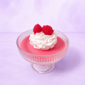 Raspberry Cream Dessert Candle