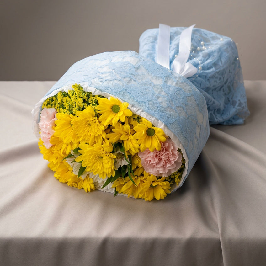 Blue Lace Garden Bouquet