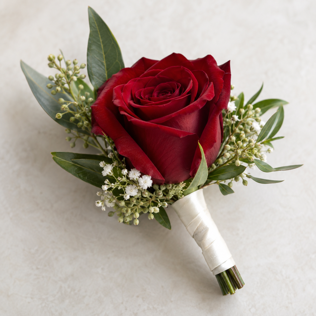 Red Rose Boutonnière