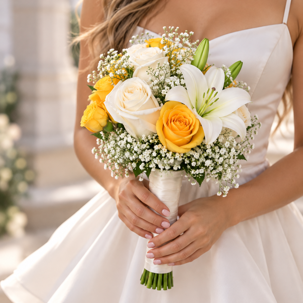 Golden Glow Homecoming Bouquet