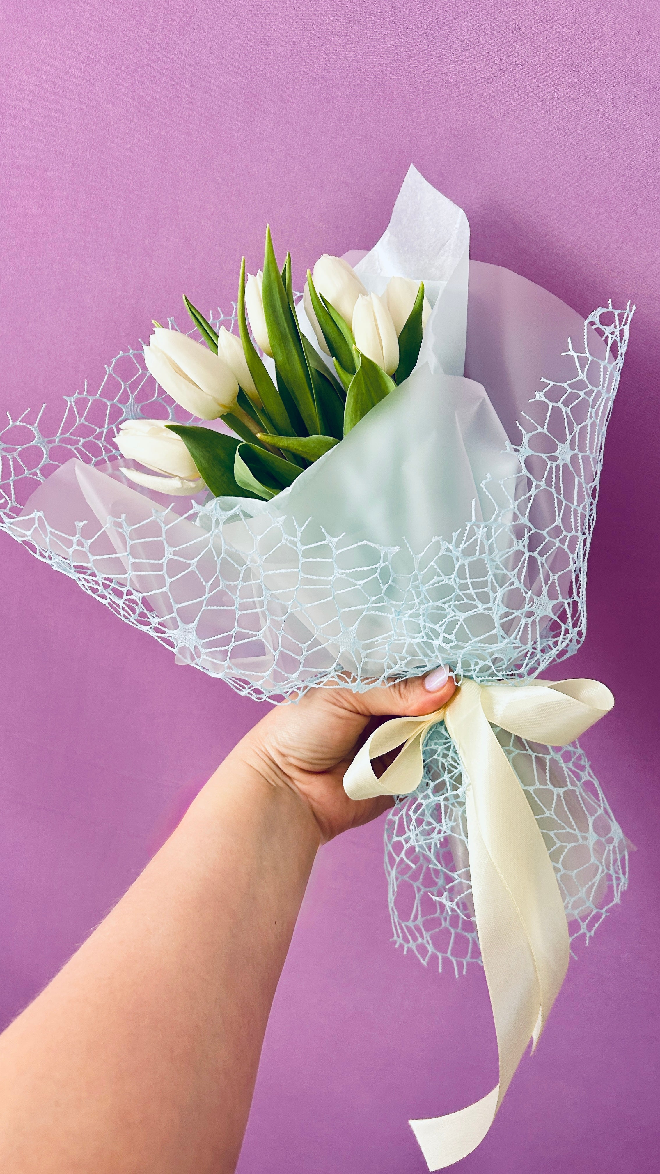 Soft Whisper Tulips