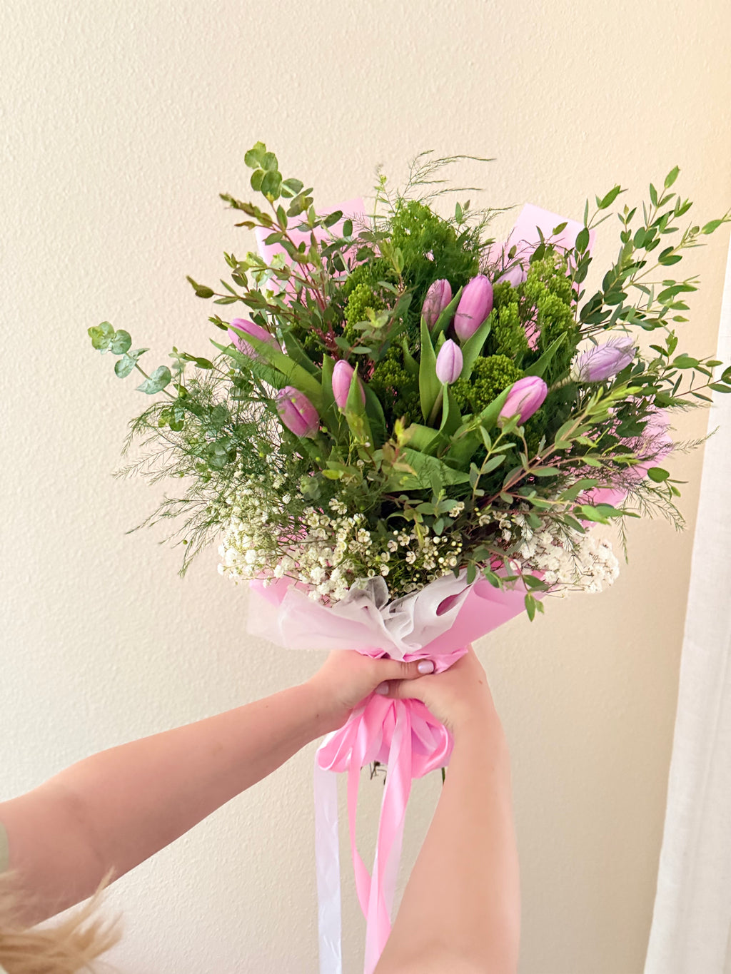 Romantic Pink Tulip Bouquet