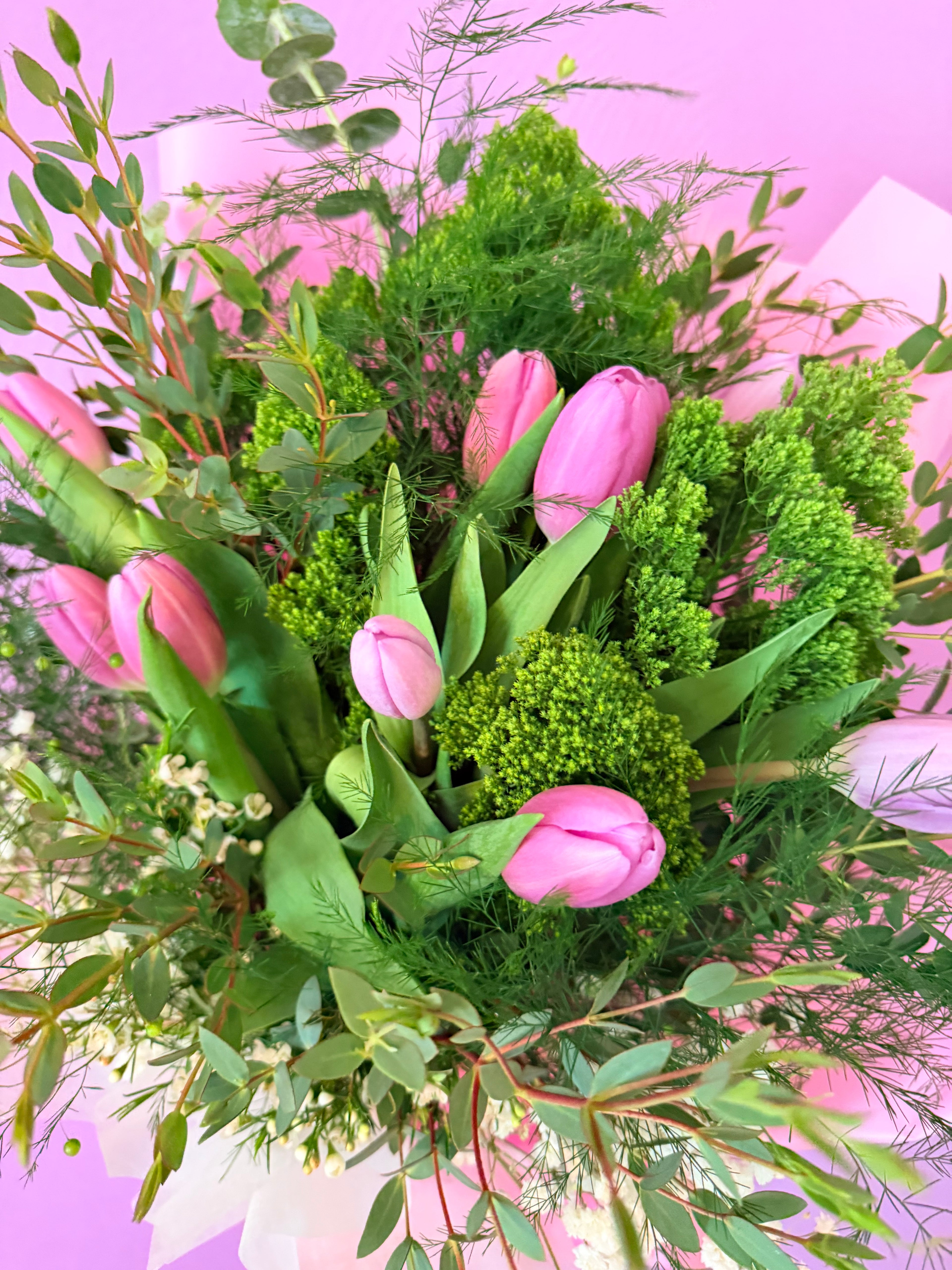 Romantic Pink Tulip Bouquet