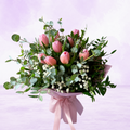Romantic Pink Tulip Bouquet