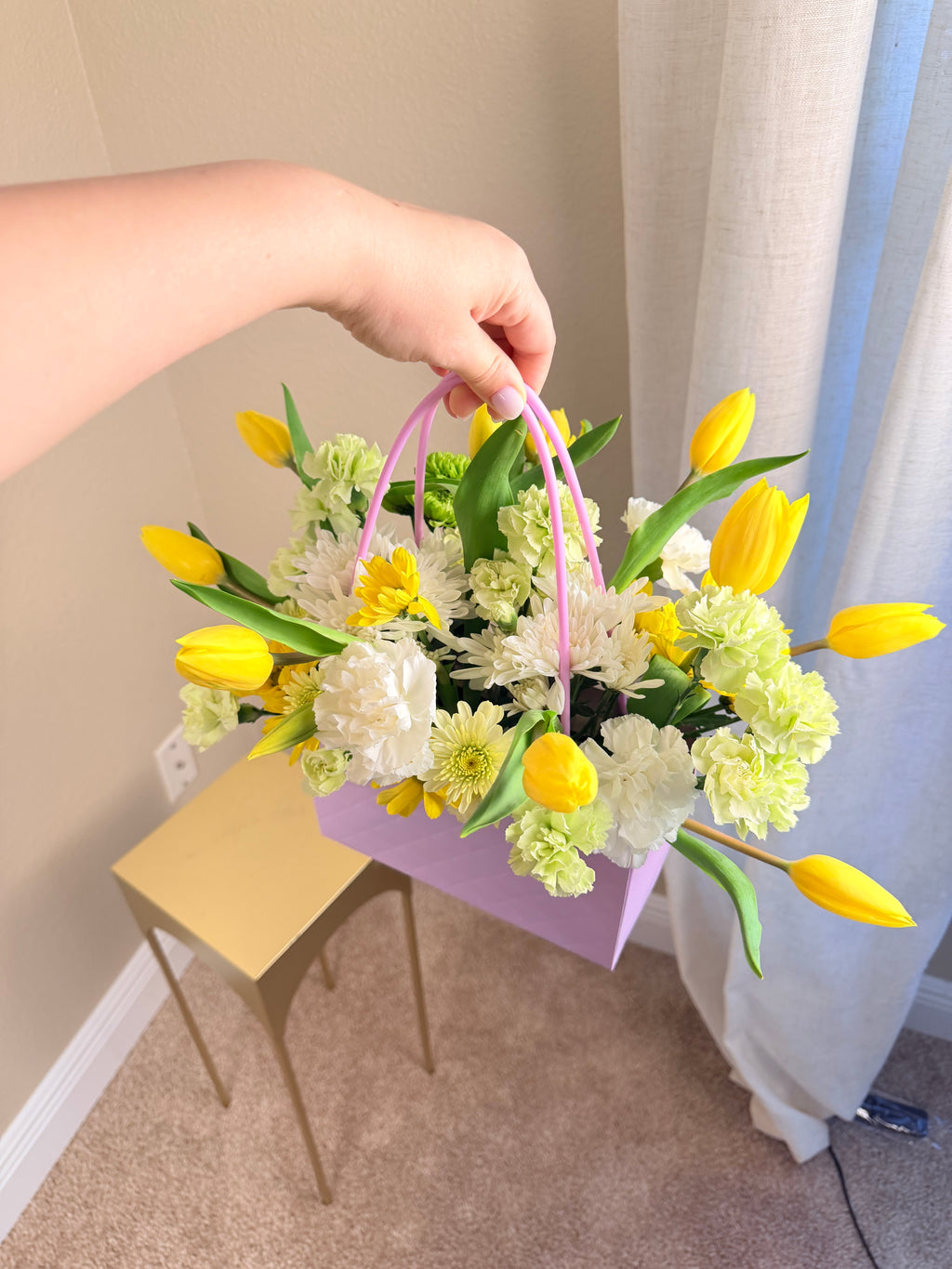 Golden Bloom Basket