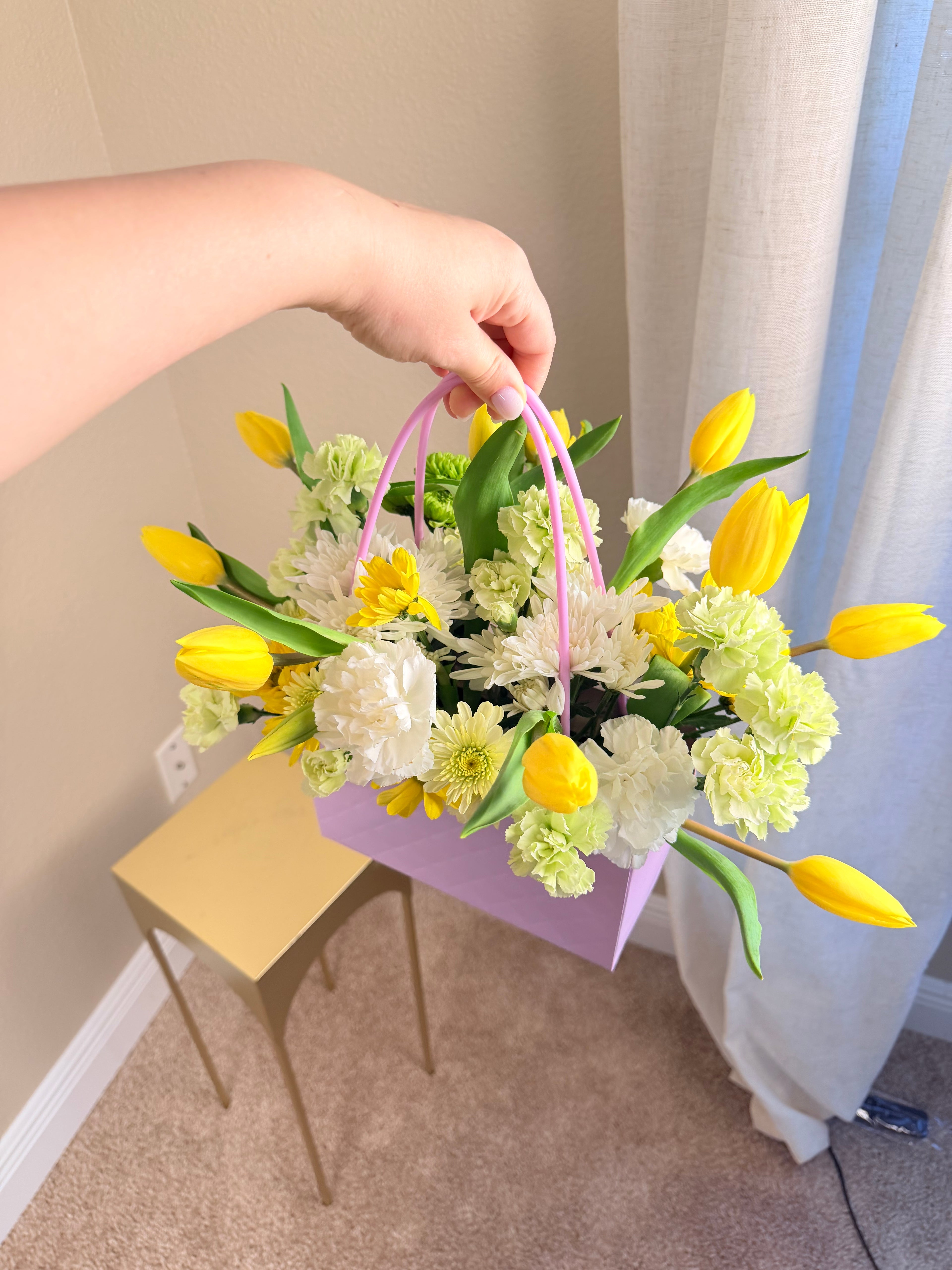 Golden Bloom Basket
