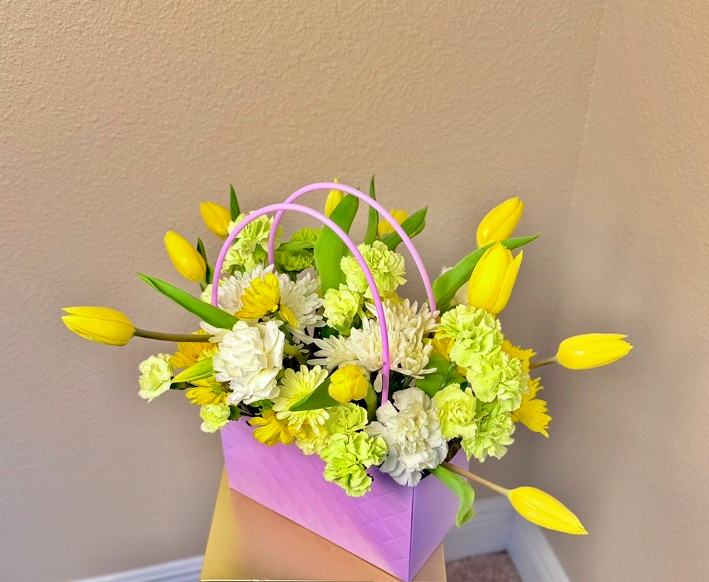 Golden Bloom Basket