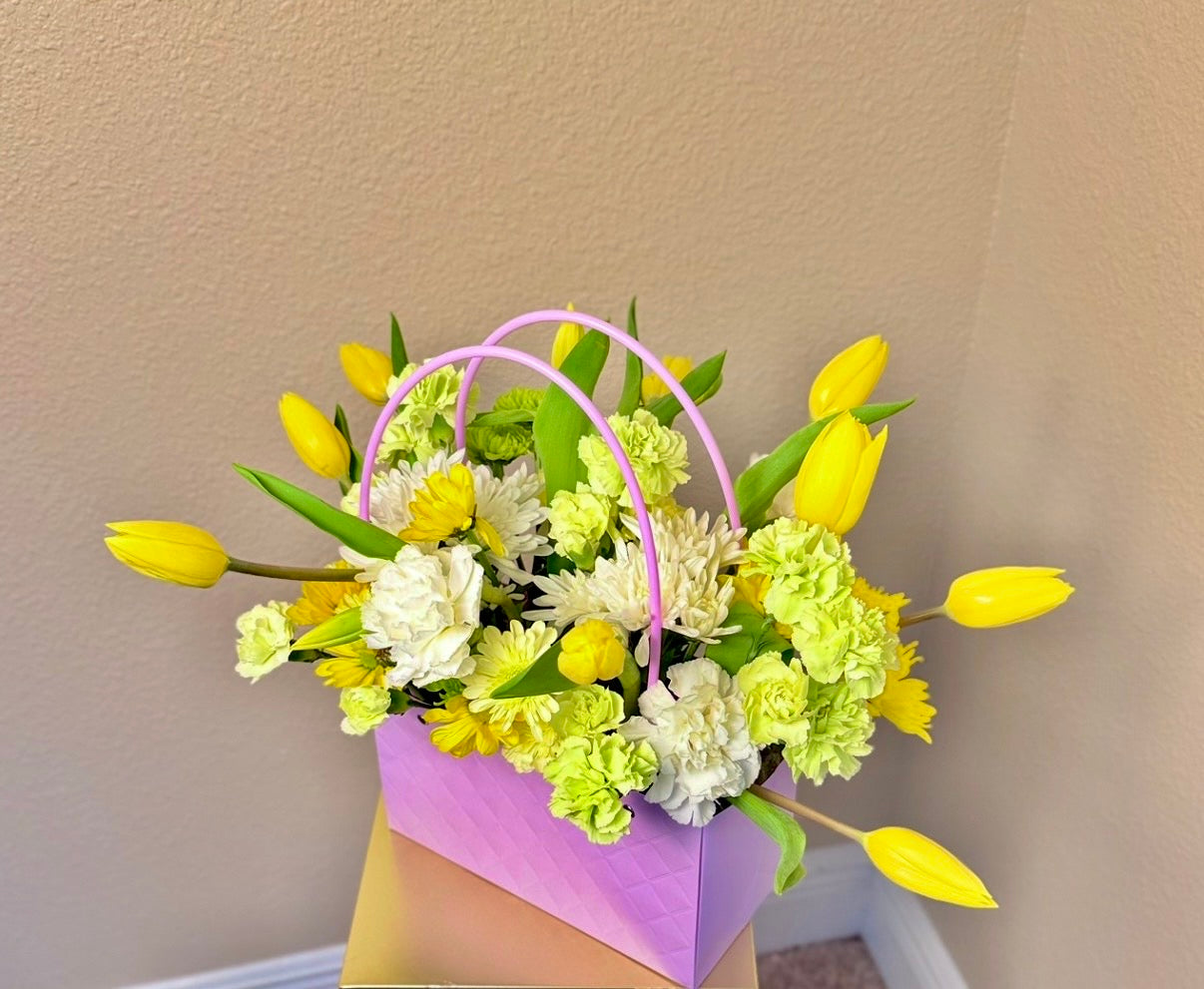 Golden Bloom Basket
