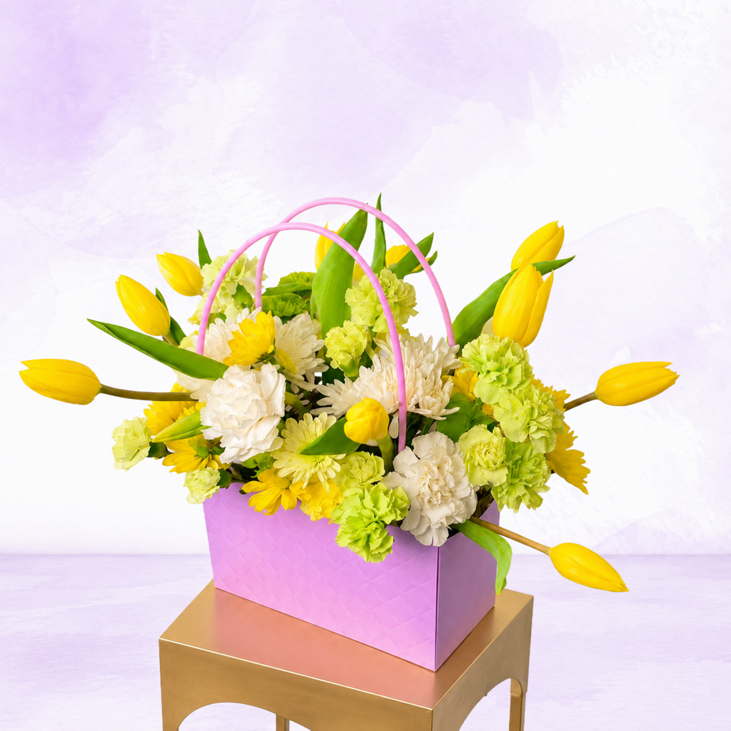Golden Bloom Basket