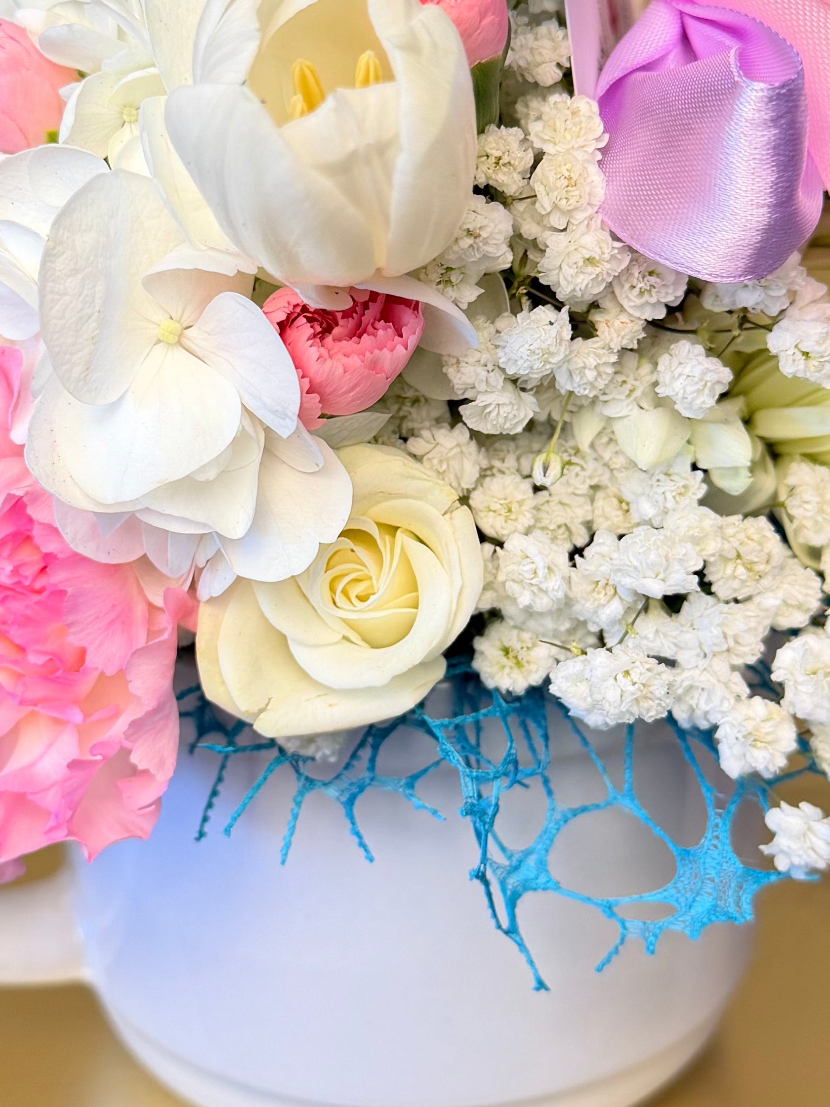 Blush & Bloom Mug Arrangement