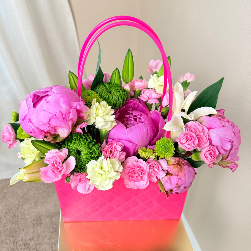 Pink Peony Garden Box