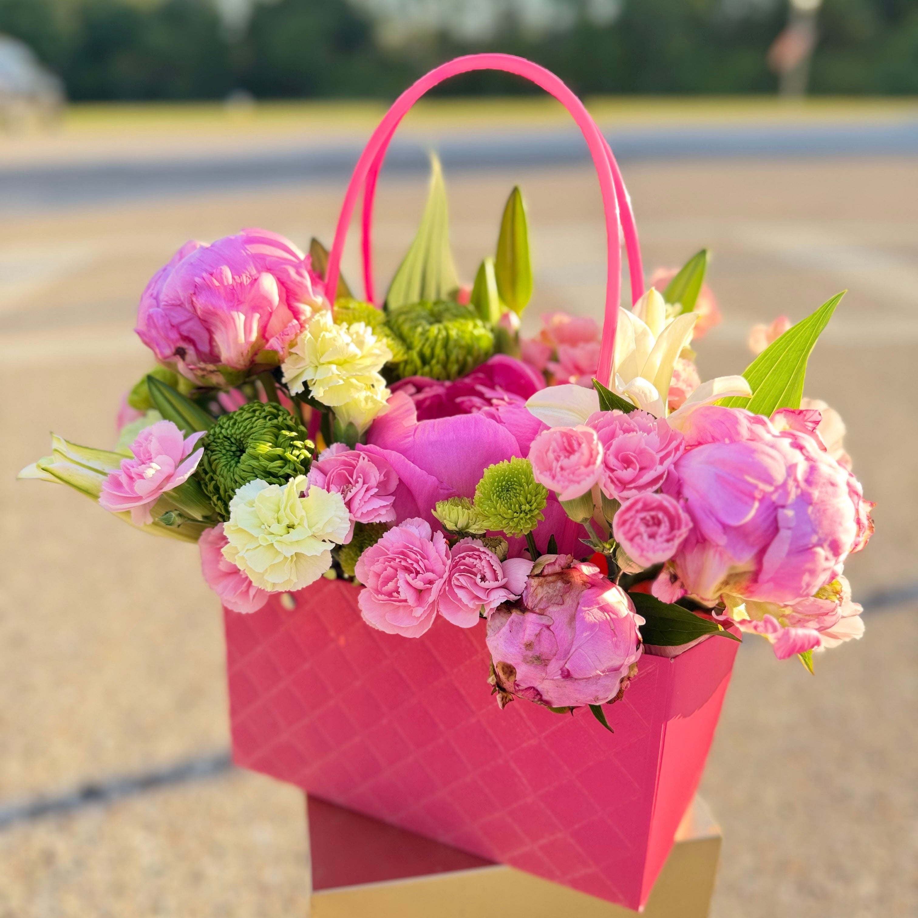 Pink Peony Garden Box